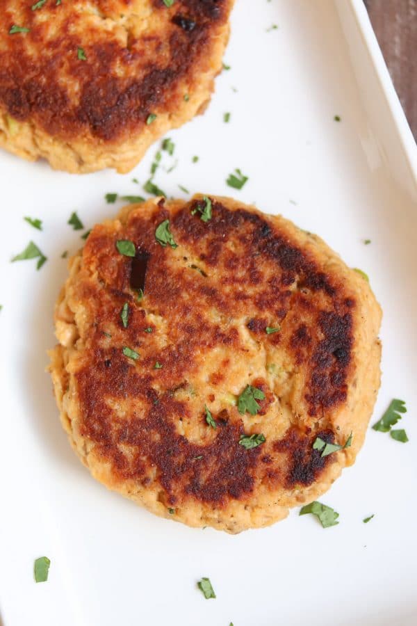 Easy Paleo Salmon Cakes (low carb + dairy free) - This Gal Cooks