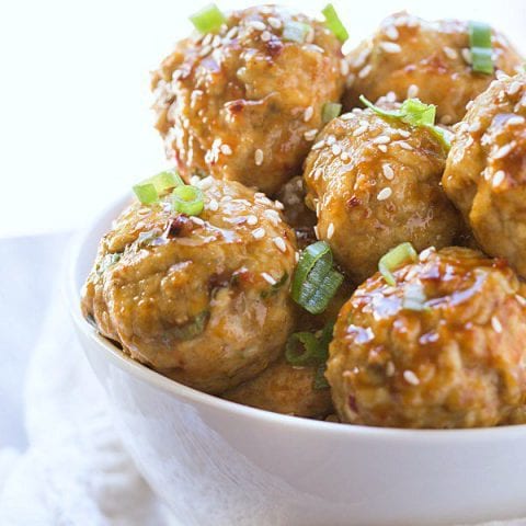 Spicy Asian Chicken Meatballs