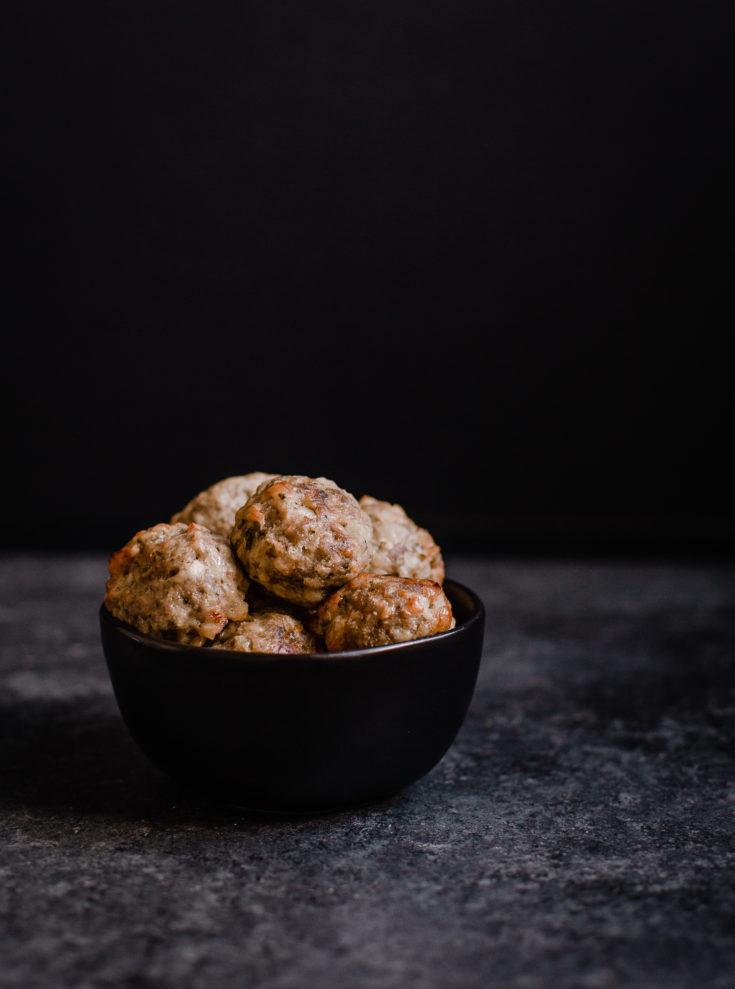 keto pork meatballs