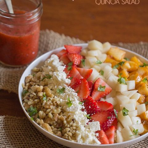 Super Fruit and Walnut Quinoa Salad
