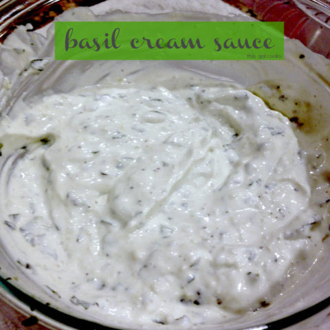 Basil Cream Sauce