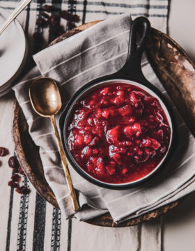 Apple Cider Cranberry Sauce