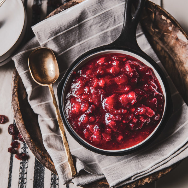 Apple Cider Cranberry Sauce