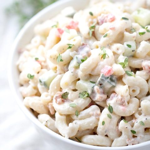 Bacon Parmesan Pasta Salad