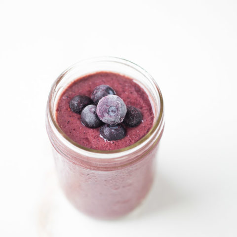 Berry Cherry Pineapple Smoothie (vegan + superfoods)