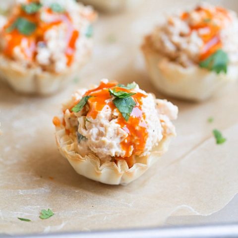 Buffalo Chicken Salad Cups