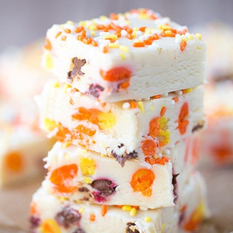 Candy Corn M&M White Chocolate Fudge