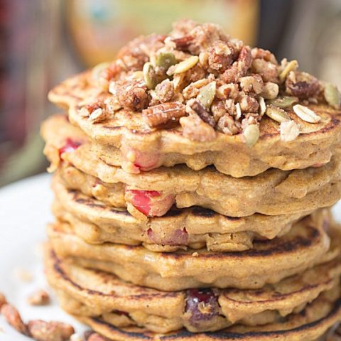 Cranberry Pumpkin Pancakes