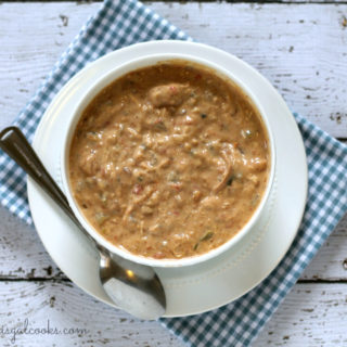 Mexican Style Crockpot Creamy Chicken Soup