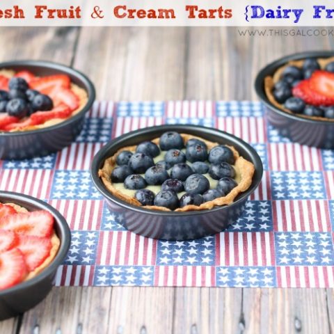 Fresh Fruit & Cream Tarts (Dairy Free)