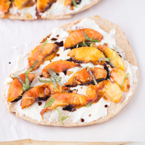 Grilled Nectarine Flatbread with Mascarpone