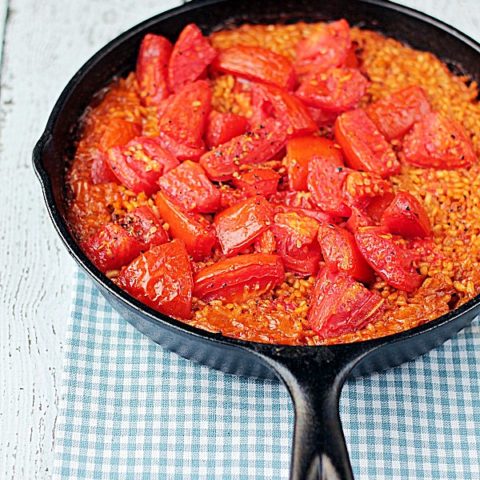 Thirty Minute Paella with Tomatoes