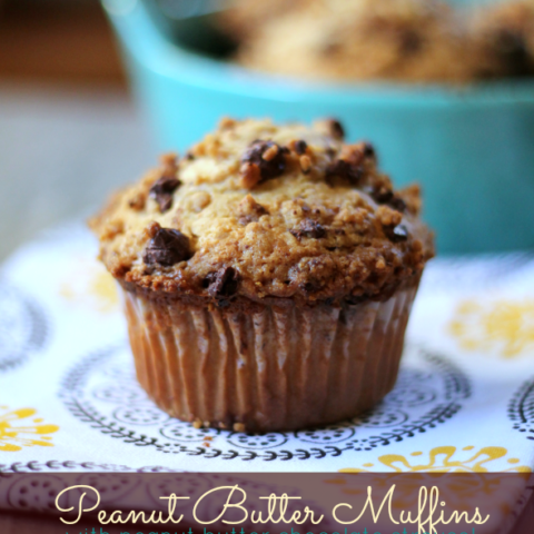 Recipe: Peanut Butter Muffins with Peanut Butter Chocolate Streusel