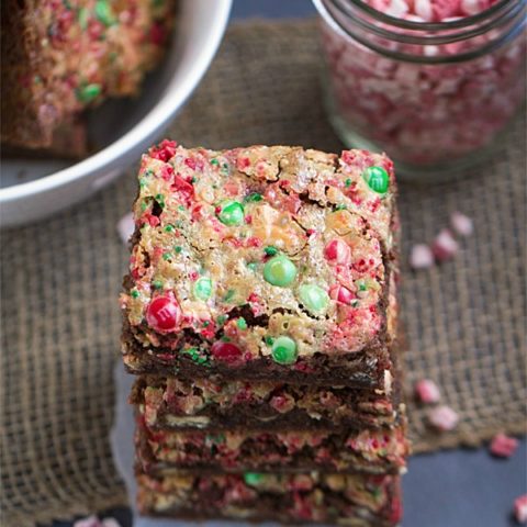 Mocha Peppermint Cookie Bars