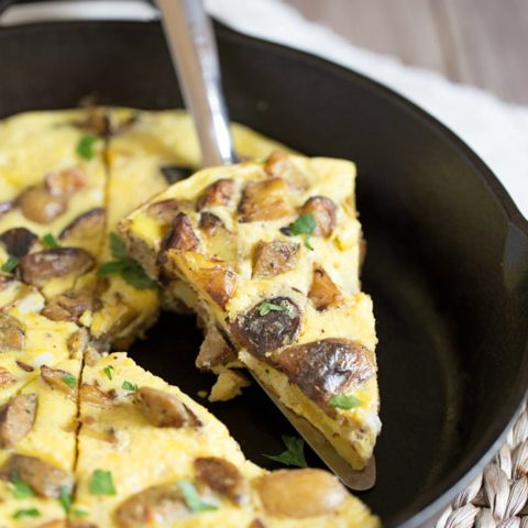 Potato Frittata with Chicken Sausage