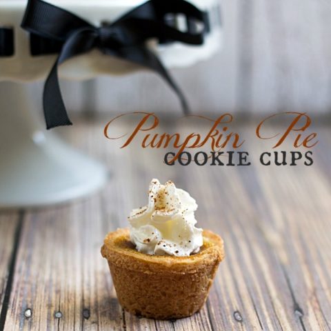 Pumpkin Pie Cookie Cups