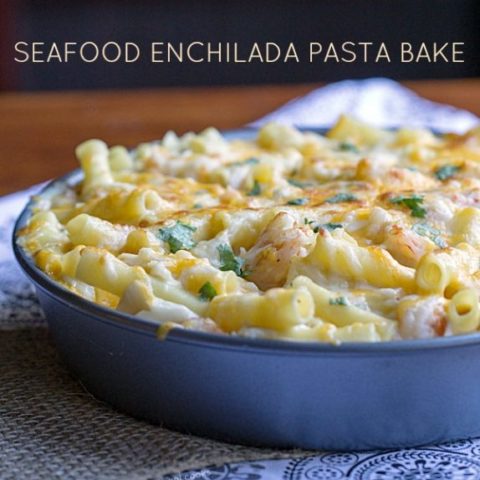 Seafood Enchilada Pasta Bake