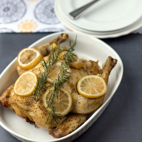 Crockpot Lemon Rosemary Chicken