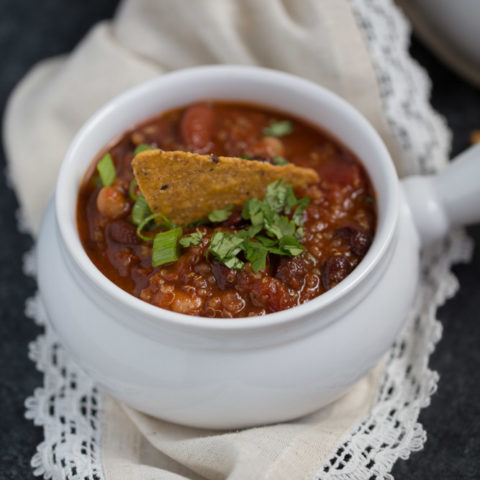 Smoky Vegan Quinoa Chili