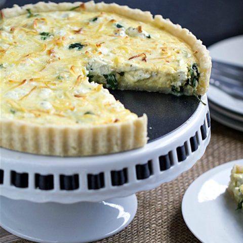 Spinach, Leek and Goat Cheese Tart