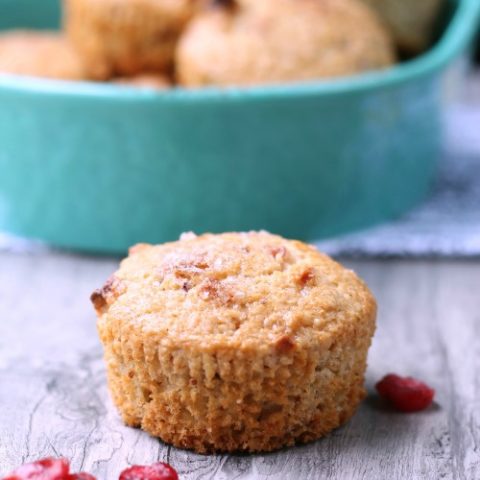 Vegan Apple Berry Bran Muffins