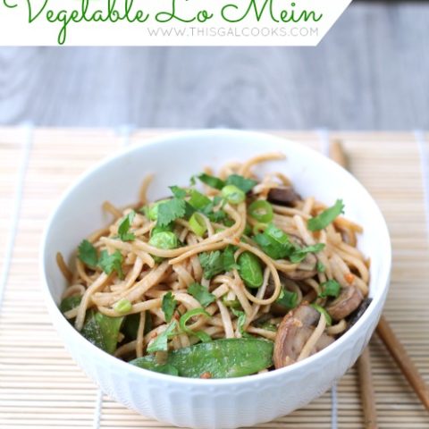 Stir Fry Vegetable Lo Mein