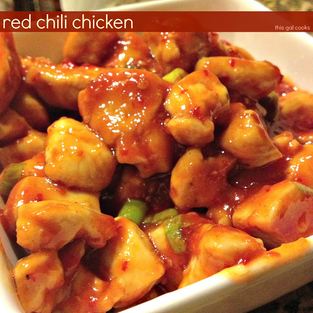 Red Chili Chicken - This Gal Cooks