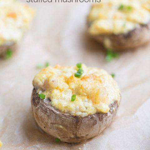 Curry Shrimp Stuffed Mushrooms