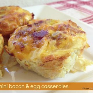 Mini Bacon & Egg Casseroles
