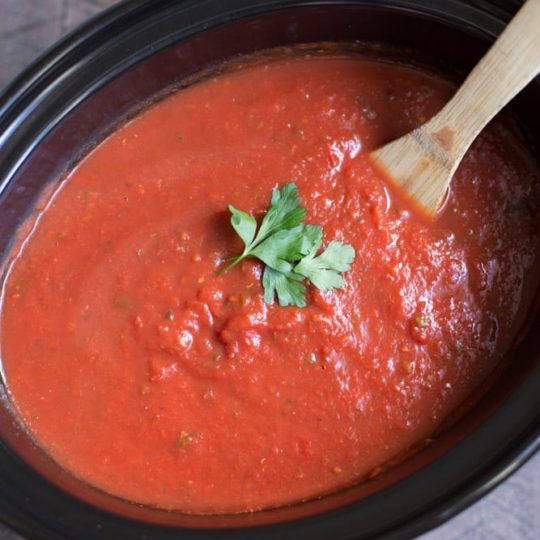 Slow Cooker Spaghetti Sauce This Gal Cooks