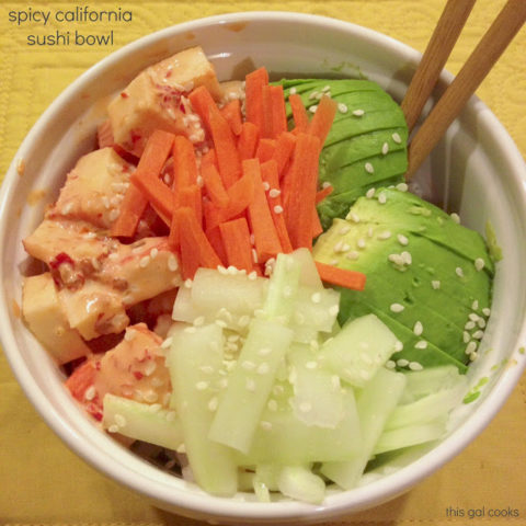 Spicy California Sushi Bowl