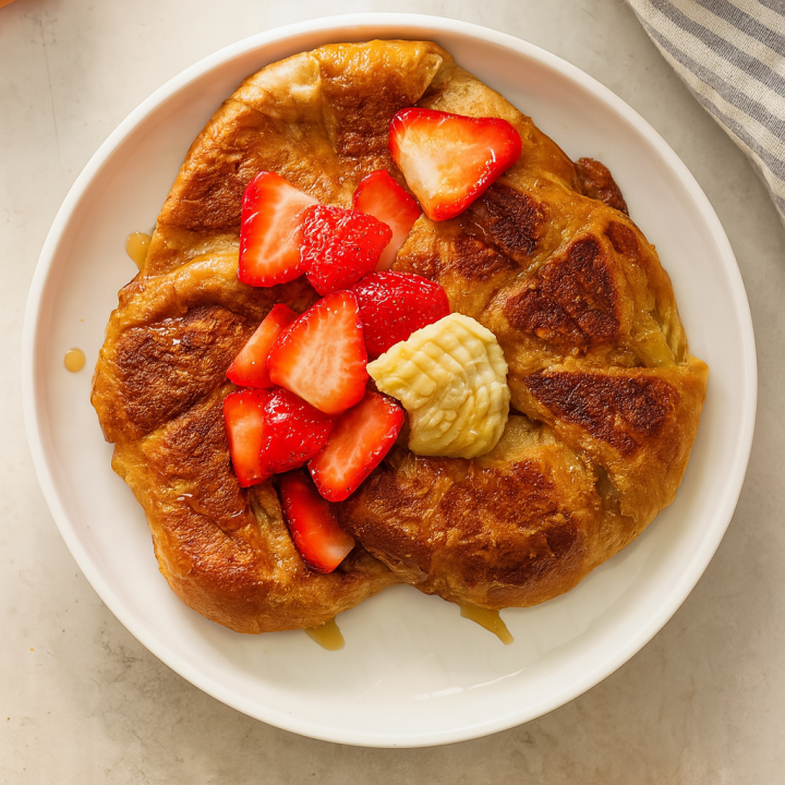 Cardamom Orange Blossom Croissant French Toast