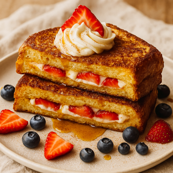 Cream Cheese & Jelly Stuffed French Toast Recipe