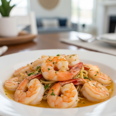 Classic Shrimp Scampi with Lemon and Garlic