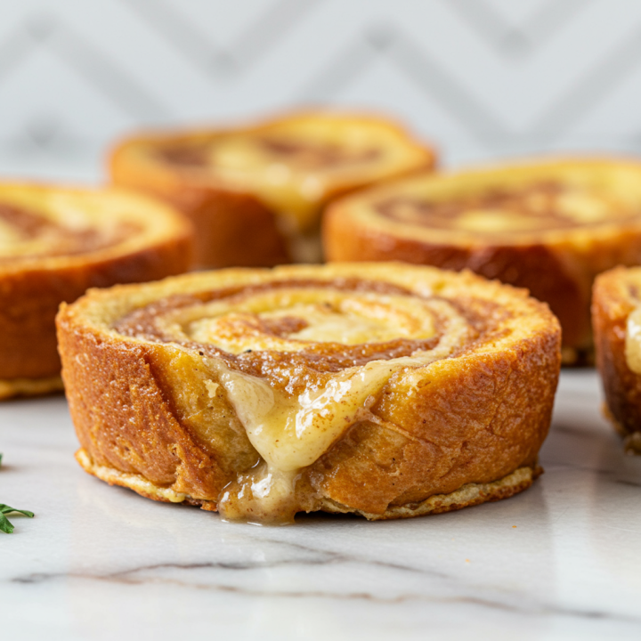 Smoked Gouda and Apple Butter Swirl Savory French Toast