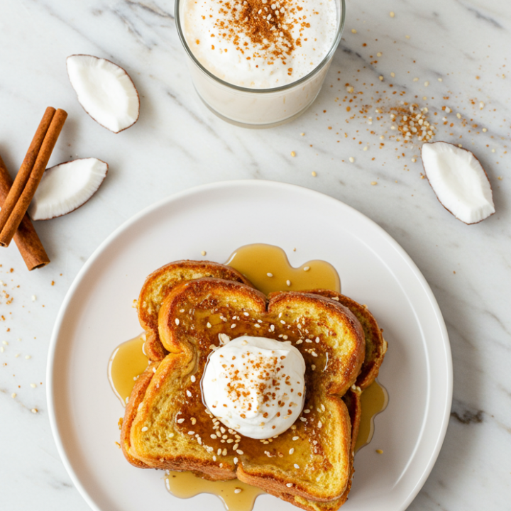 French Toast Without Milk? Just Add Coconut Cream & Toasted Sesame