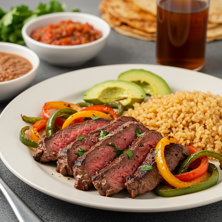 Easy Steak Fajitas With A Delicious Bourbon Marinade