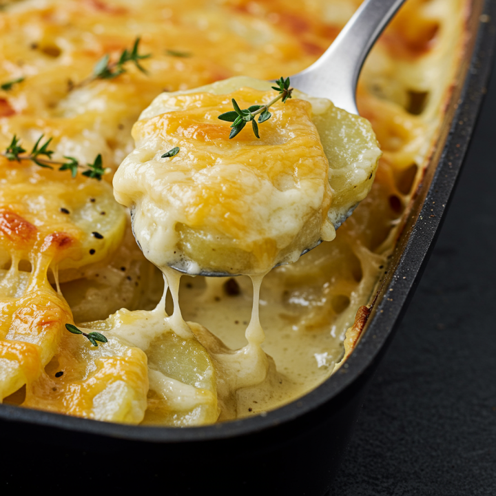 Indulgent, Smoked Gouda Scalloped Potatoes Au Gratin