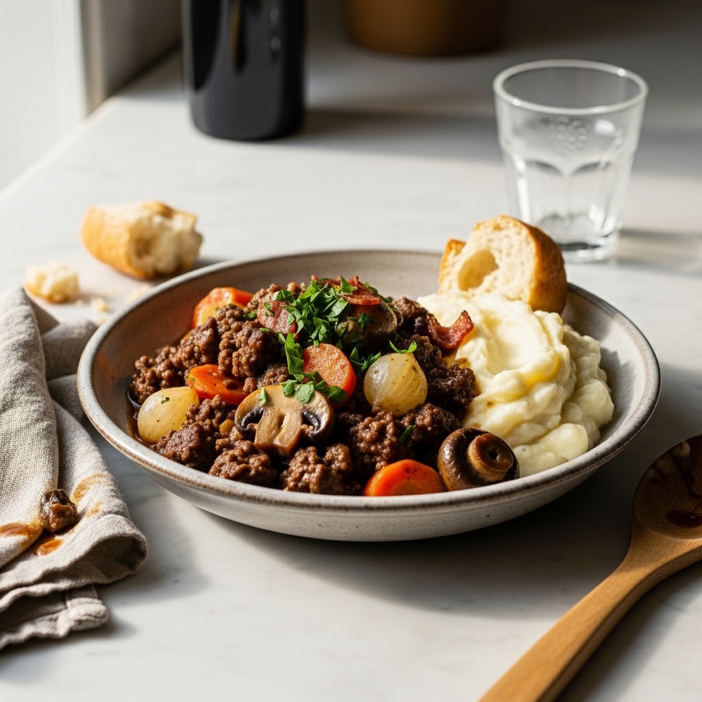 This Ground Beef Bourguignon Recipe Tastes Like Fine Dining