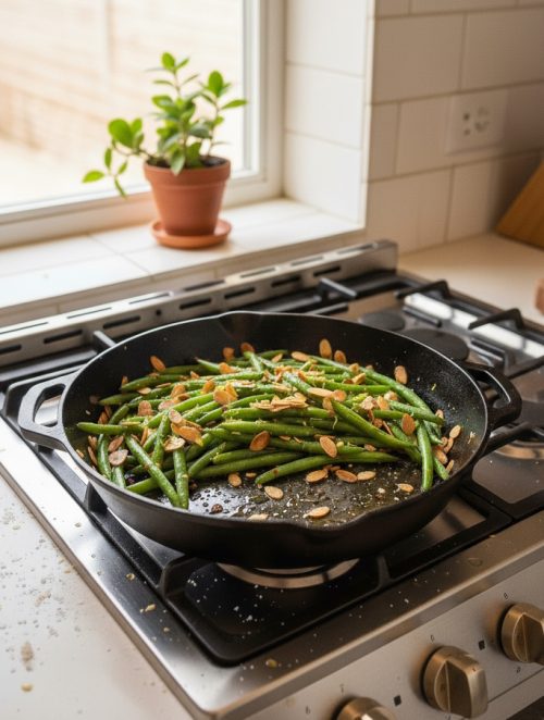 Sautéed Green Beans with Brown Butter and Almonds
