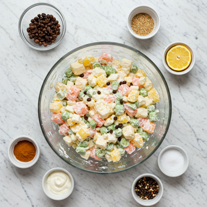 Fast, Easy, Delicious Ambrosia Salad Recipe (Perfect For The Holidays)