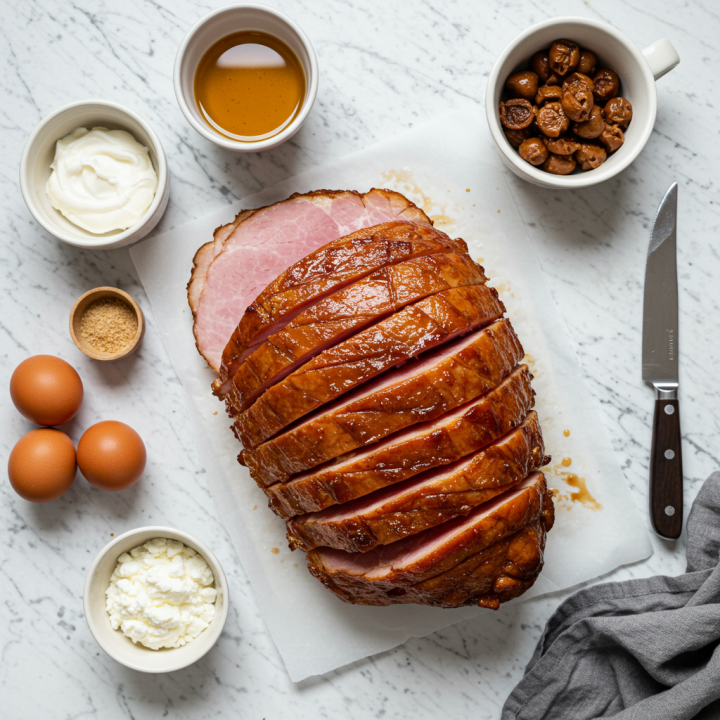 Easy Honey Baked Ham With Bourbon & Smoked Paprika