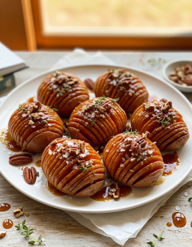 Hasselback Sweet Potatoes with Brown Butter Recipe