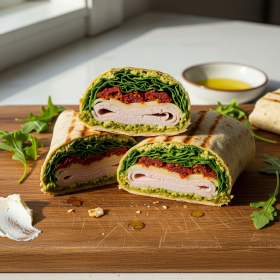 Turkey Pesto Wraps Recipe
