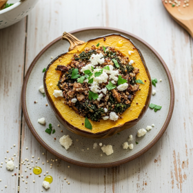 Vegetarian Stuffed Acorn Squash Recipe