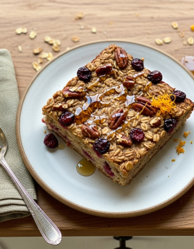 Baked Cranberry Oatmeal Recipe