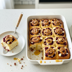 Cranberry Swirl Buns Recipe