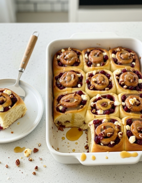 Cranberry Swirl Buns Recipe