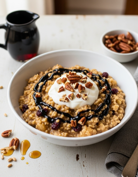 Apple Cranberry Einkorn Porridge Recipe
