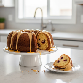 Sour Cream Cranberry Pound Cake Recipe